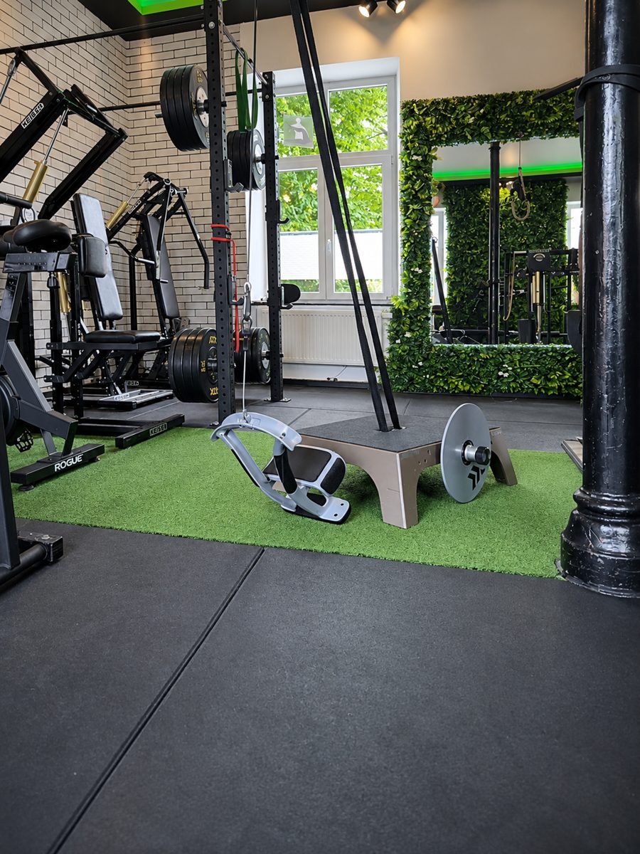 Das Schwungrad im Trainingsraum von PhysioPower